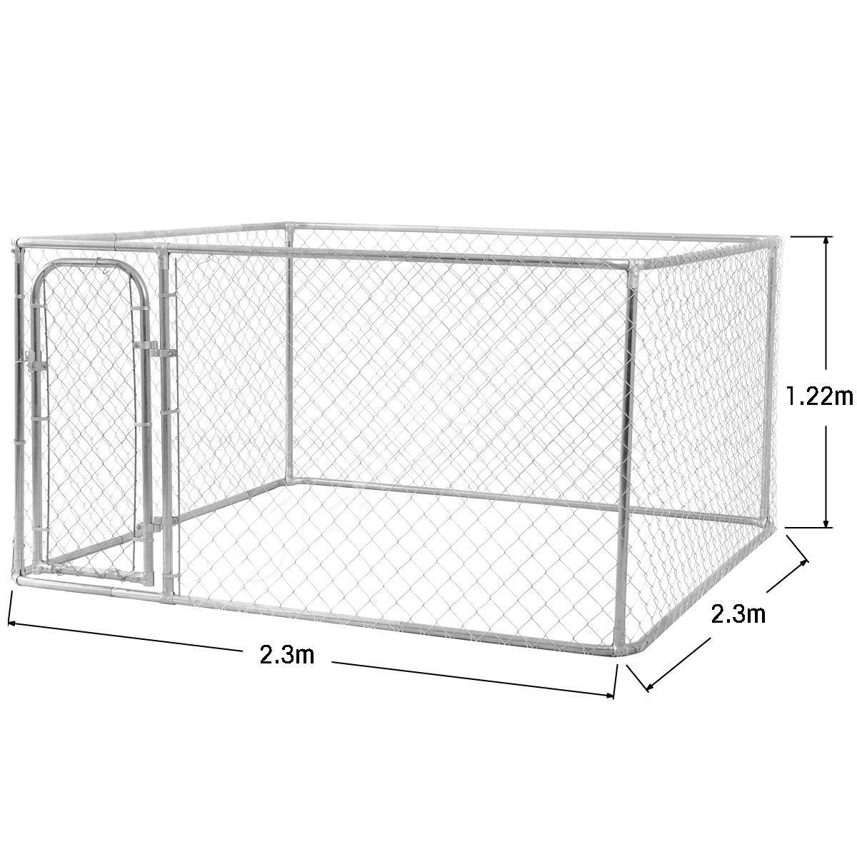 2.3 x 2.3m Steel Dog Enclosure