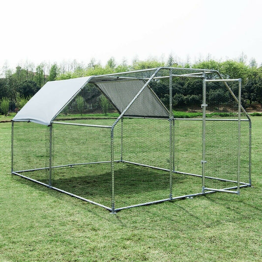 3.8 x 2.8 x 1.95m Walk In Cat Enclosure (Flat Roof)