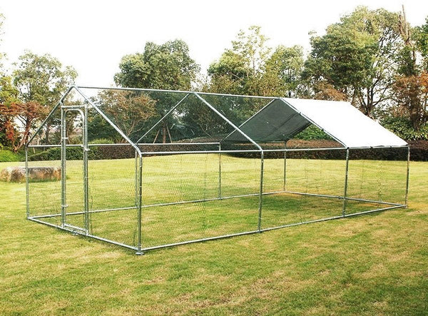 6x3m Huge Chicken Coop Run with Sloped Roof – FREE Shipping ...